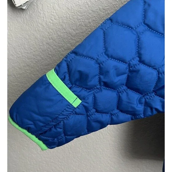 The North Face Infant Baby 6-12M Reversible Perrito Hooded Jacket - Blue - Picture 3 of 13